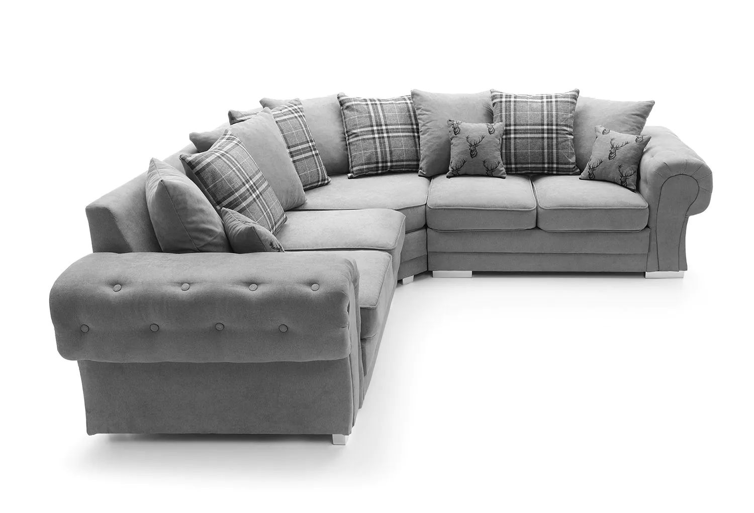Grey Verona Corner Sofa